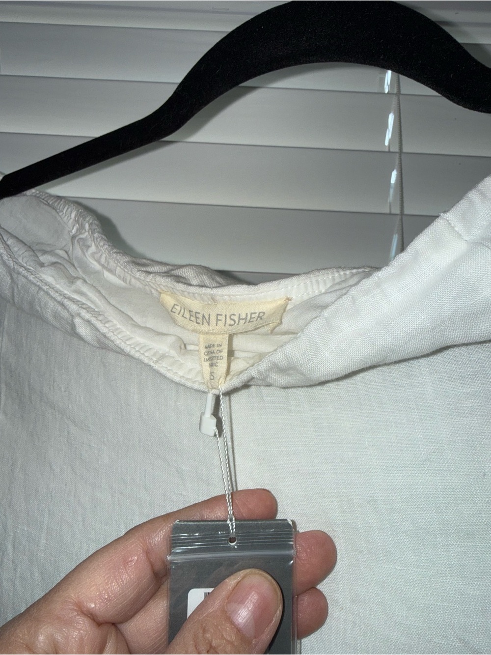Eileen Fisher White A-Line Linen Skirt - Picture 4 of 4